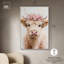 Décoration murale sur toile Crowned Cow III par Art Remedy, cadre argenté, 36 x 54-2005763363-2005763368