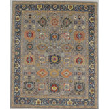 Transitional One-of-a-Kind Rectangle 8' X 9'11" Hand Knotted Area Rug