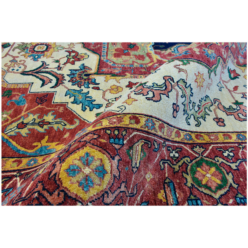 Elegant Wool Oriental Area Rug, Rectangle 8' x 10'