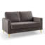 Manistee 2 Seater Velvet Sofa-1944633776