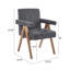 Fauteuil de salle à manger en tissu-1419810919