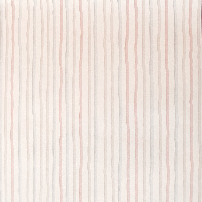 Alecxander Smooth Glitter Stripes 10.05m x 53cm Wallpaper Roll, Pearl