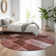 Premium Machine Washable Cerrito Burgundy Rug