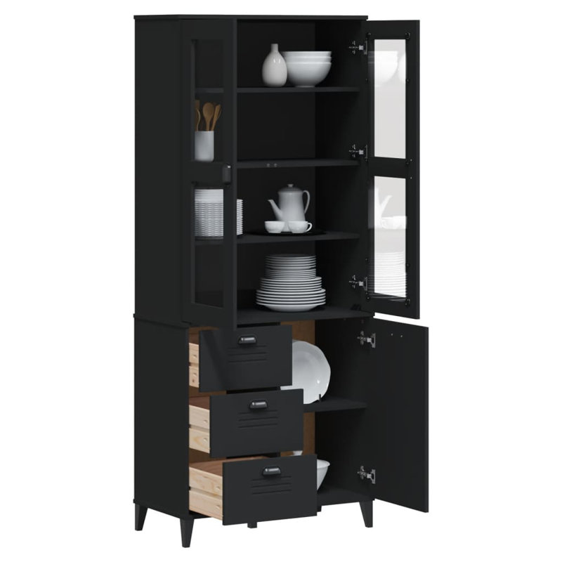 Akaia 80cm Sideboard, Black