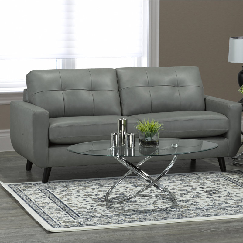 Lathrop Upholstered 78'' Sofa, Grey