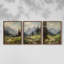 Lanscape Study Series C -Set of 3 Fric Giclee Prints -Prêt à accrocher-107268239-107268240