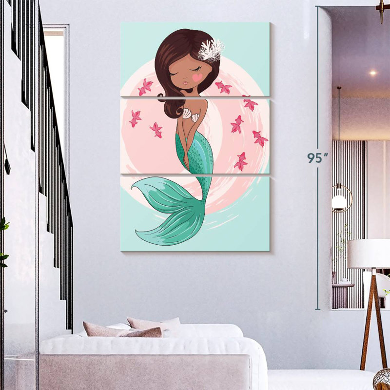 Ashelle sirène hawaïenne, H 74 po x l 48 po