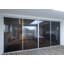 Cloison 4 panneaux coulissants en verre fumé - Structure en aluminium avec technologie Silent Glide-49164957-82089171