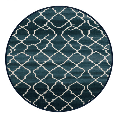 Machine Washable Trellis Gray Area Rug