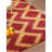 Red Gold 8' x 10' Wool Handmade Geometric Hand Knotted Rectangle Indoor Area Rug-686703941