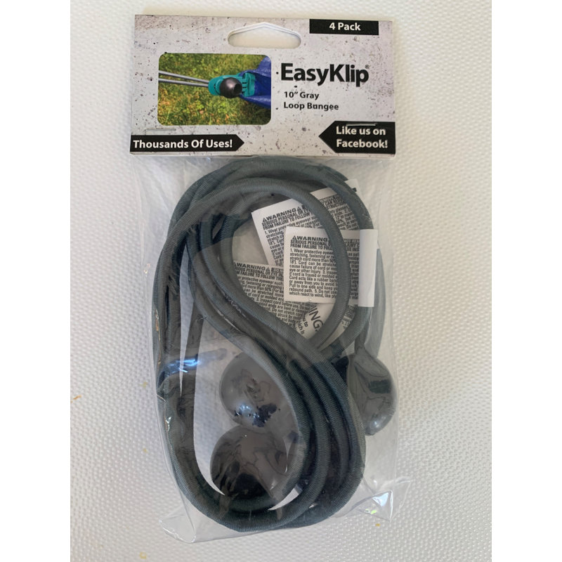 Ensemble de 4 balles élastiques grises Easyklip