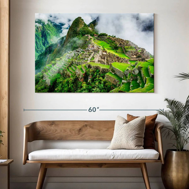 Lilie, ruines incas, Machu Picchu, H 34 po x l 51 po