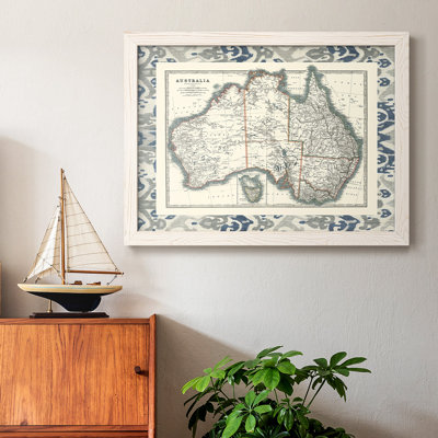 " Bordered Map Of Australia "