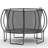 12Ft Trampoline Pumpkin- Black Red