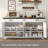 61.02" Farmhouse Sideboards, Large Buffet Sideboards Cabinets with Storage, Coffee Bar Wine Bar for Living Room