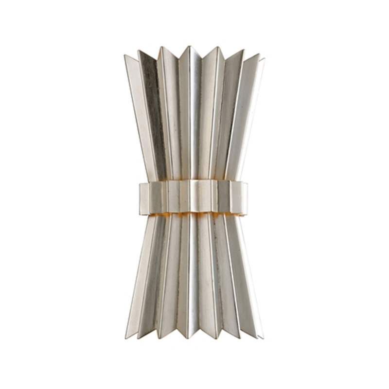 Moxy 2 Light Wall Sconce, Silver Leaf
