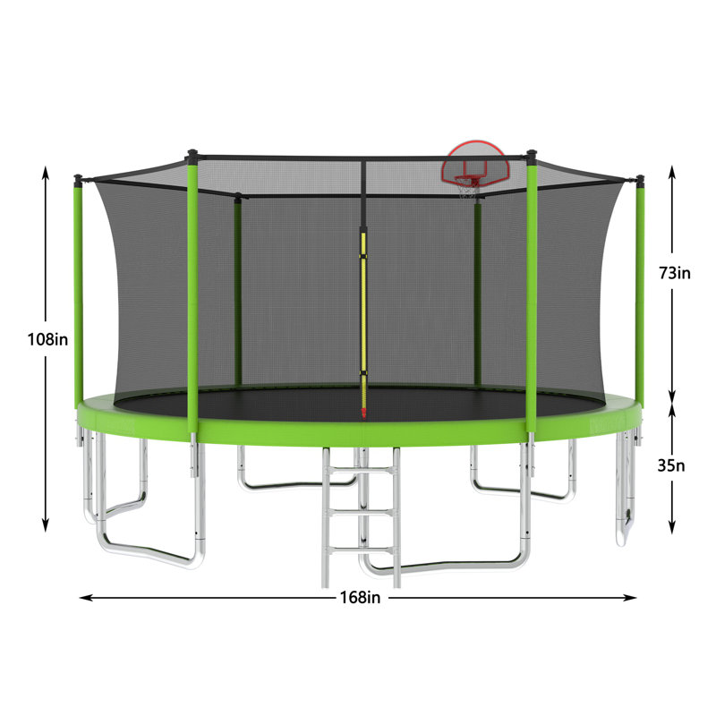 Trampoline pour enfants, Vert