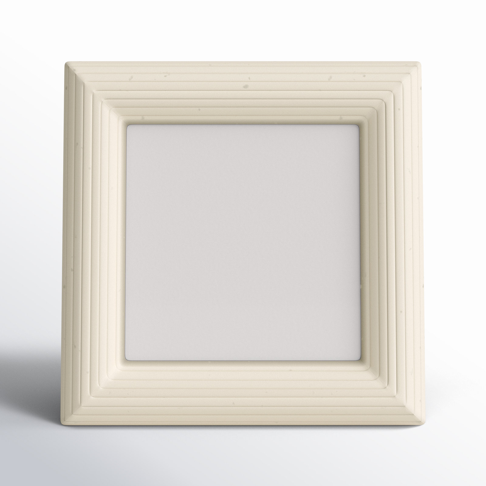 Zuriah Bone Matte Picture Frame, 4" x 4", Ivory