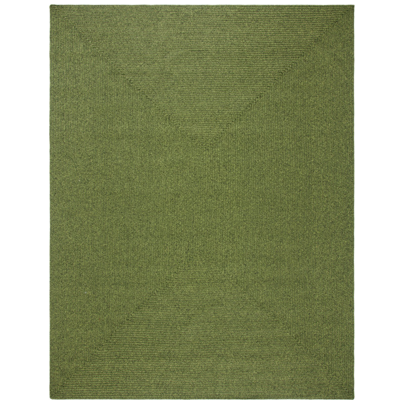 Garbrand Braided Hand Woven Performance Machine Washable Solid Colour Rug, Rectangle 8' x 10'