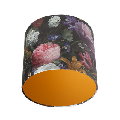 35 cm Lampenschirm Flower aus Samt