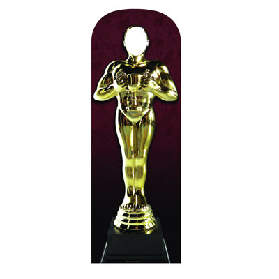 Accroche en carton award statue