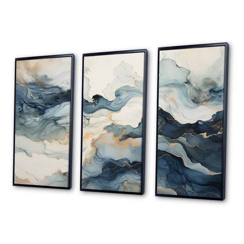 «Minimalisme», impression d'art mural, Cadre flottant noir, H 40 po x l 60 po x P 1 po