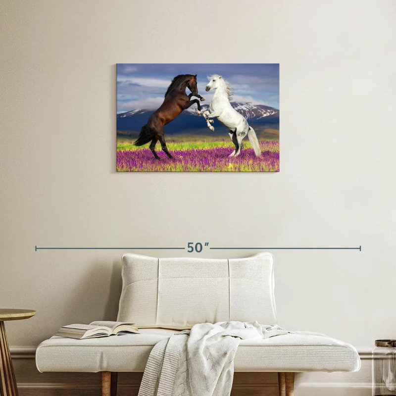 Brampt Playful Horses, 20" H x 30" W