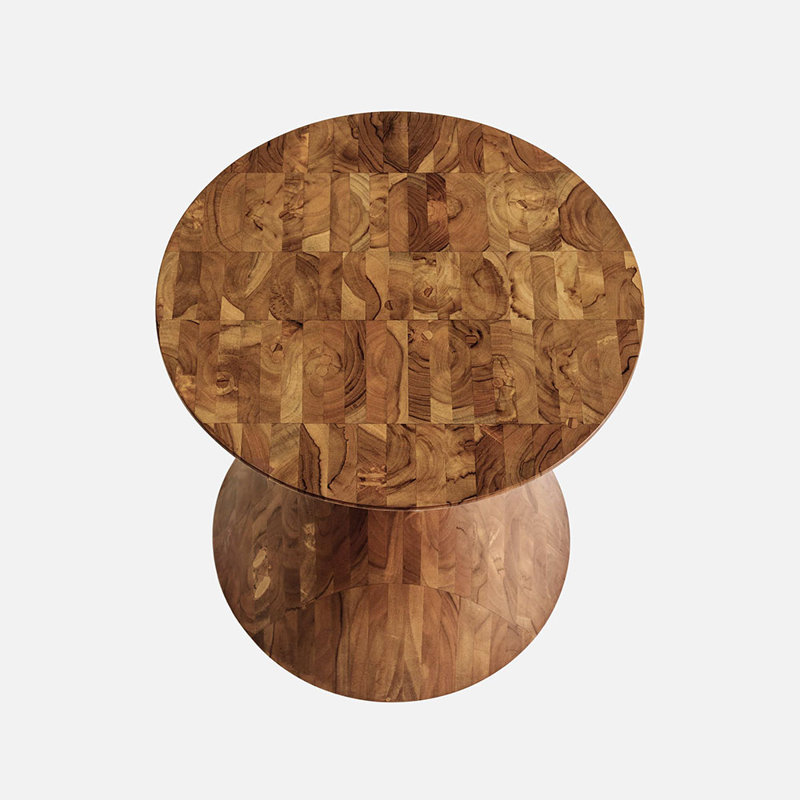Solid Wood End Table, Natural