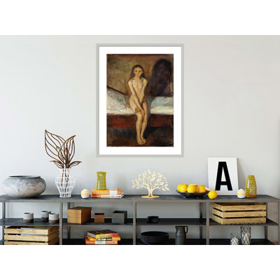 Puberty by Edvard Munch -Framed Giclee Print