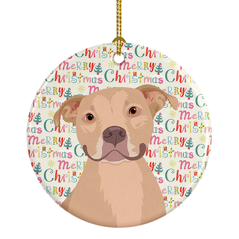 Ornement suspendu en céramique Pit Bull 1