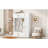 U-Can American Style 4-in-1 Hall Tree with Padded Bench, 4 Hooks, and Multi-Tier Storage Shelves-129159889