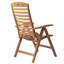 Chaise de patio inclinable en teck