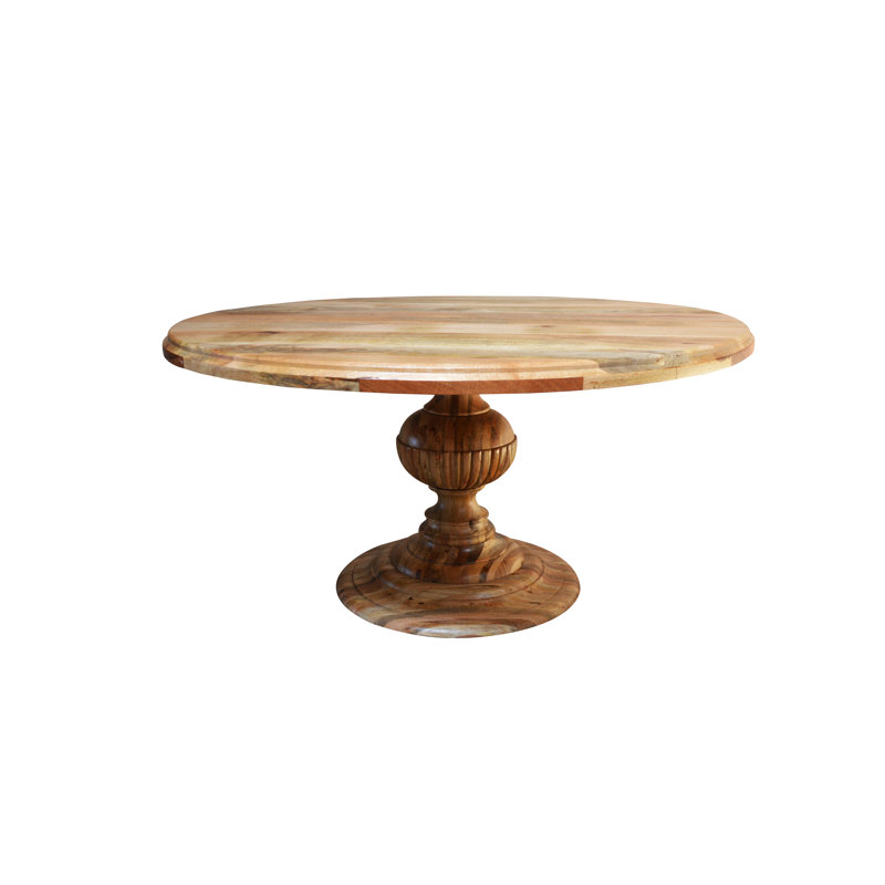 Hurless Round Solid Wood Dining Table, 30" H x 60" W x 60" D