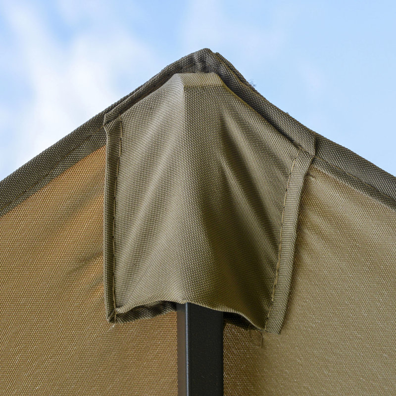 Parasol de patio rectangulaire de 15 pi, fabrication en acier, écran solaire double face, manivelle sans effort, parasol à café, acier rouille, facile