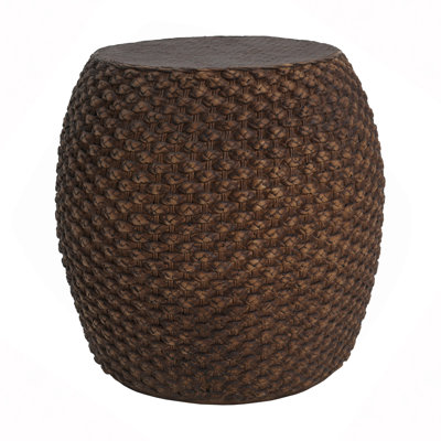 Faux Rattan Side Table For Both Indoor And Outdoor Use