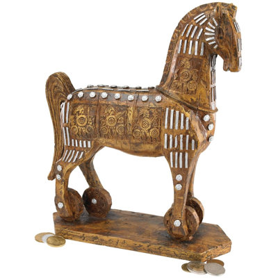 Legendary Trojan Horse Figurine