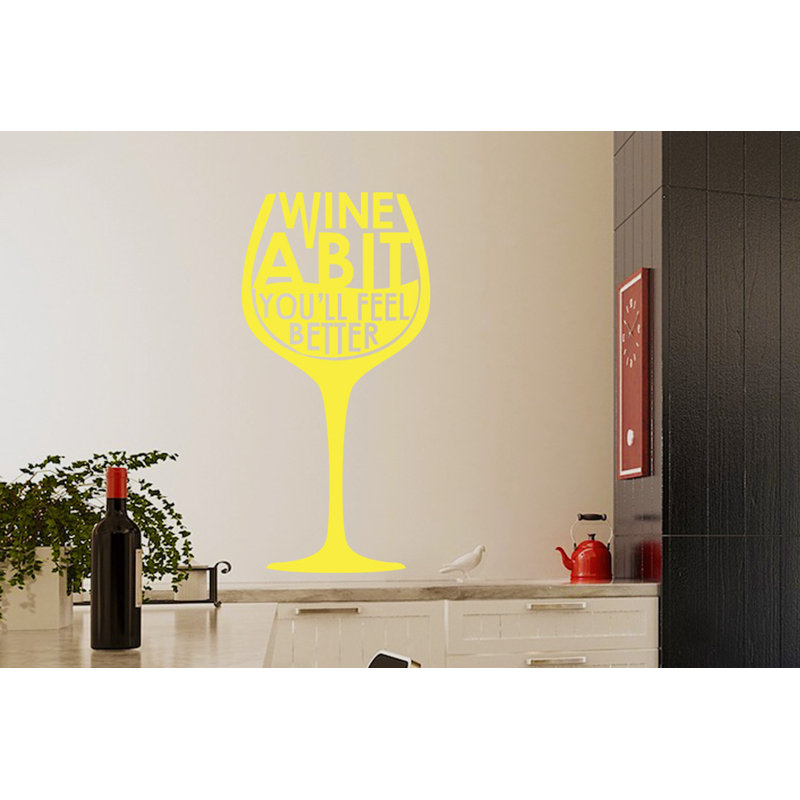 Food & Beverage Wall Decal, Bright Yellow, Large
