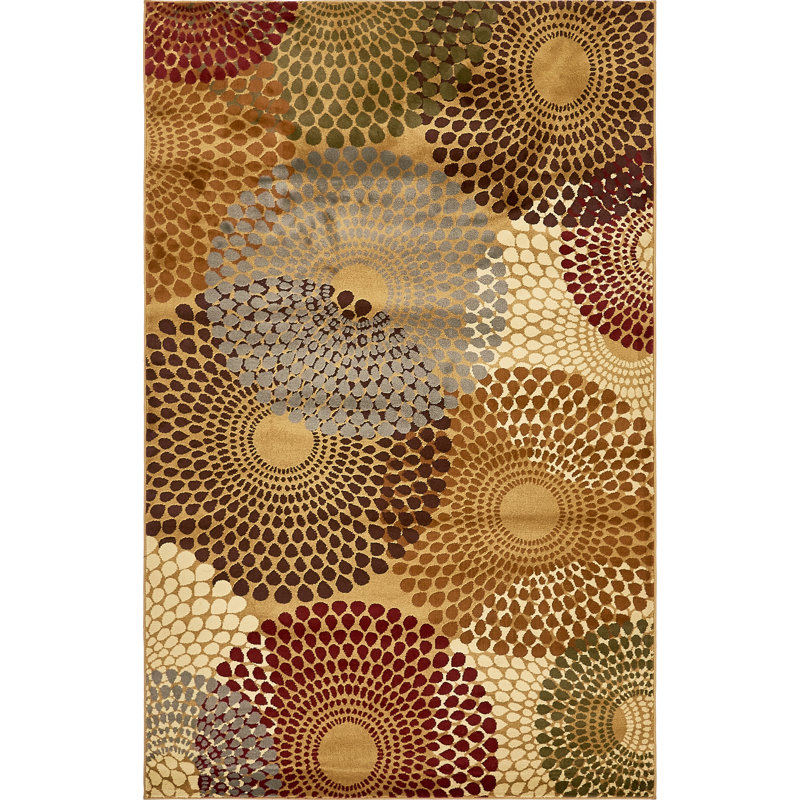 Tapis beige / brun Apex, Rectangle 6 pi 1 po x 9 pi