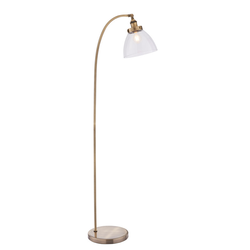 Anais 152cm Arched Floor Lamp, Brass
