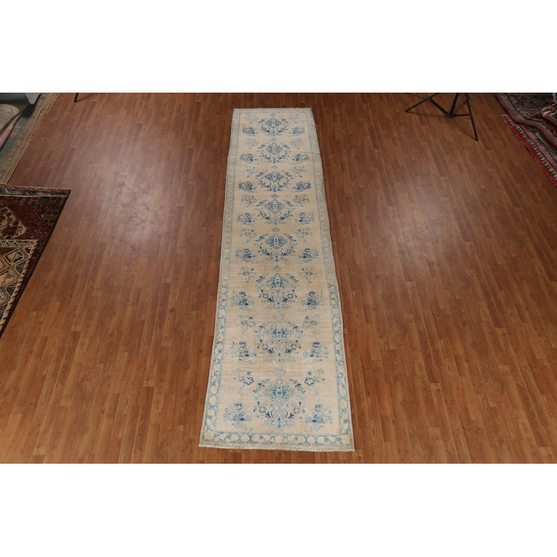 Tapis de couloir traditionnel floral 3 x 14