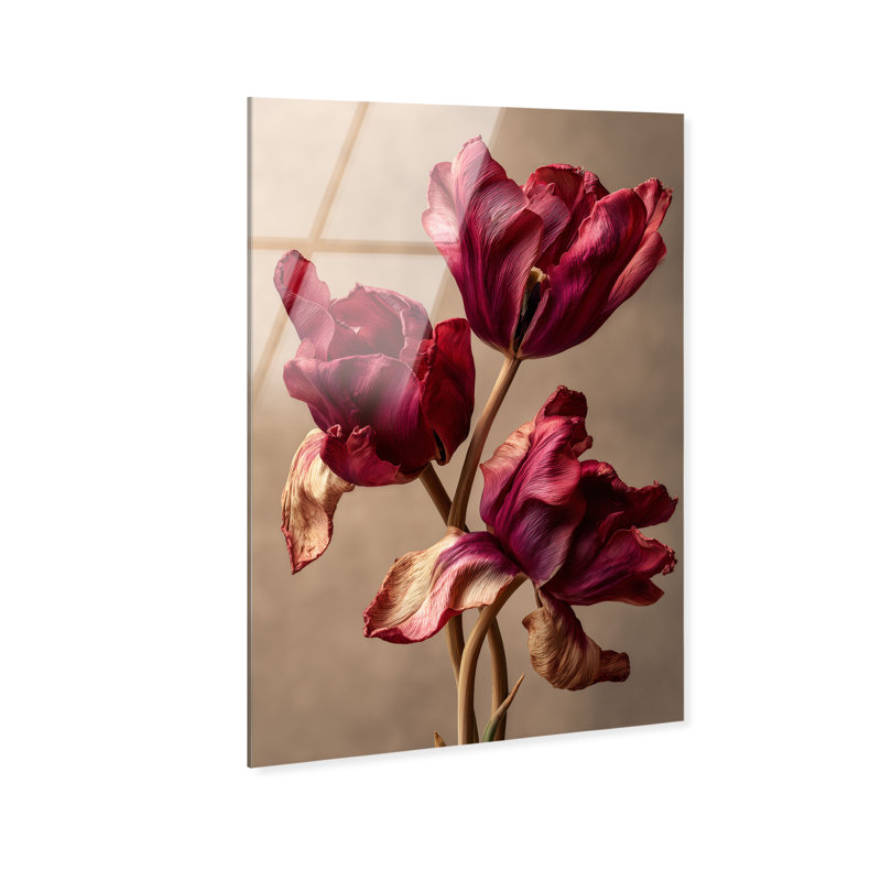 Dark Silk Remains Print by Oliver Gal, 10"H x 15"W, High-Gloss Acrylic Print