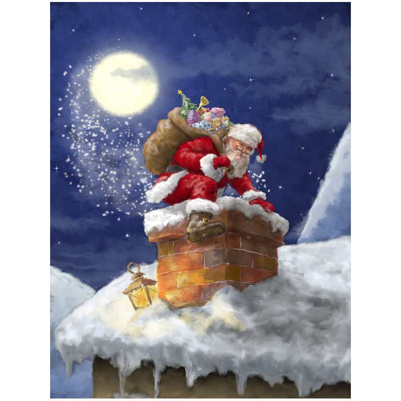 Drapeau de Noël Arnfrith, H 28 po x l 40 po