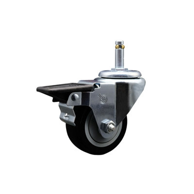 Grip Ring Stem Caster with Brake