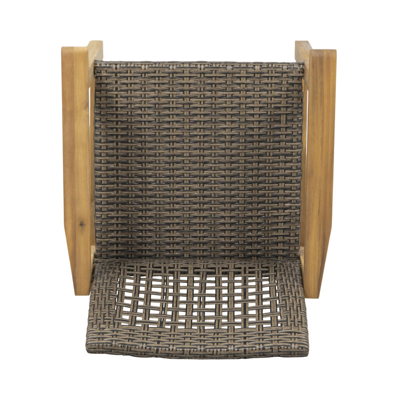 Chaise de salle à manger de 2 pièces en bois avec finition P 23,7 po x l 25,6 po H 32,79 po