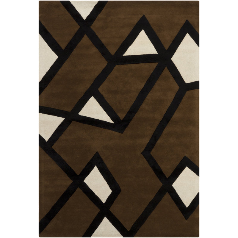Tapis brun Ellaville, 6 pi x 9 pi