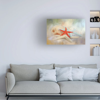 Wrapped Canvas Wall Art - Jai Johnson 'Gifts From The Sea' Wall Art for Living Room, Bedroom, or Office Décor - 30x47