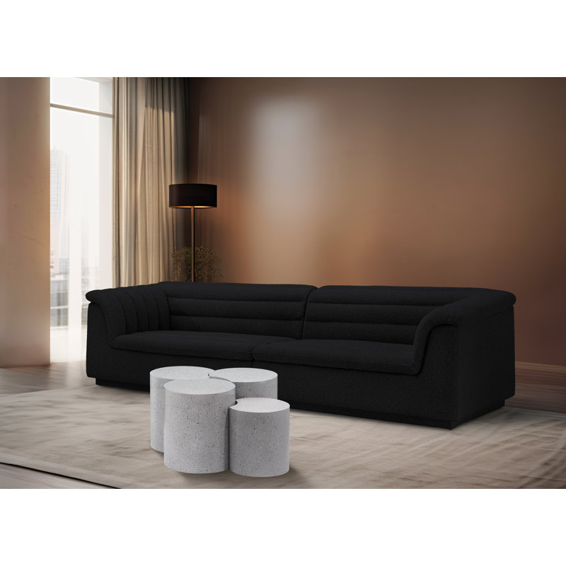 Ensemble de table de groupage Hylie Drum 4, Blanc