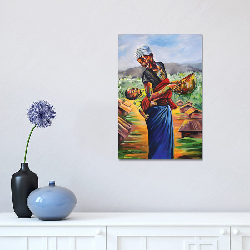 Cradle by Damola Ayegbayo - Print on Canvas, Wrapped Canvas, 66.04 cm H x 45.72 cm W x 3.175 cm D