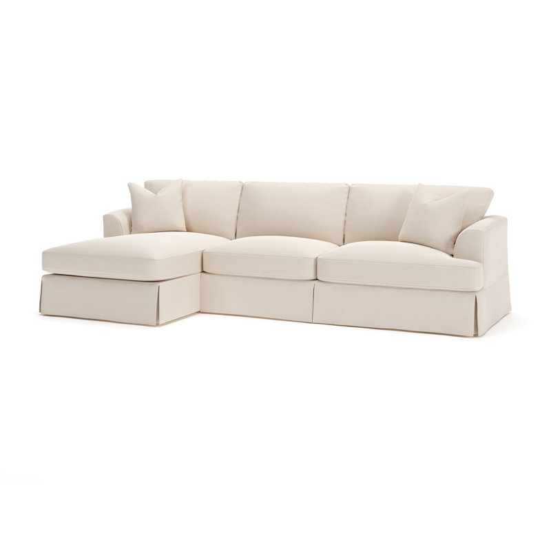 Lucia Chaise Sectional, Left Hand Facing, Canvas Sunbrella® Canvas