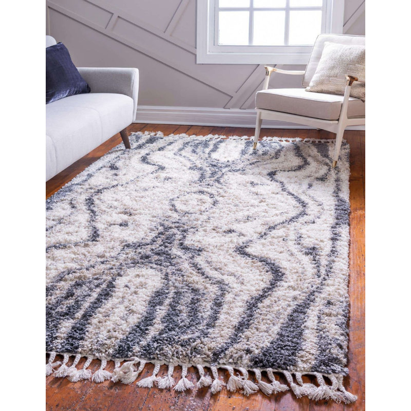 Mitzy Ikat Indoor Rug, Rectangle 8' x 10'